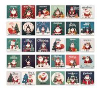 Padorul Christmas Card Set 30 Pieces - Various Nostalgic Santa Claus Designs, Xmas Greeting Cards for Everyone