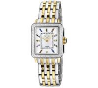 Padova Gemstone Swiss Quartz Diamonds multi color White Dial, T tone -Gold Watch GV2 Gold One Size