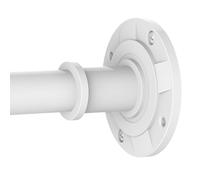 PadPure Curtain Pole No Drilling 75-228.5 cm Shower Rail Extendable Curtain Rail No Drilling Telescopic Rod Tension Rod - For Balcony, Showcase, Bathroom, White