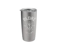 Padre Island Texas, Compass Rose, TX Nautical Sailing Stainless Steel Insulated Tumbler
