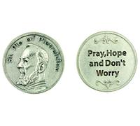 Padre Pio Pocket Token. Prayer Token. St Pio Medal. Perfect for your pocket, wallet or purse