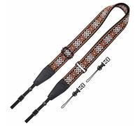 Padwa Lifestyle Adjustable Camera Strap - 1.5" Top Layer Cowhide Head Camera Straps for Photographers, Cotton Adjustable Neck Shoulder & Crossbody Strap Quick Release for All Cameras and Binoculars