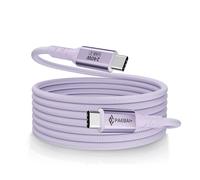 PAEBAI+ 240W USB C to USB C Cable, 6.6FT 2M Braided Type C Charger Cord Fast Charge for iPhone 17 16 Pro Max Samsung Galaxy S25 S24 MacBook Pro Laptops iPad Switch etc