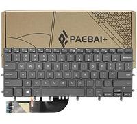 PAEBAI+ Replacement Laptop Keyboard Backlight for Dell XPS 15 9550 9560 9570 7590 P56F, inspiron 15 7558 7568, Precision M5510 5520 5530 US Layout