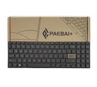 PAEBAI+ Replacement Laptop Keyboard Backlit for ASUS VivoBook X521 X521EA X521EQ X521FA X521FL X521IA X521JQ X521UA US Layout Black