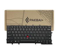 PAEBAI+ Replacement Laptop Keyboard Compatible with Lenovo ThinkPad X240 X230S X250 X260 No Backlight US Layout Black