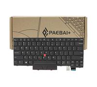 PAEBAI+ Replacement Laptop Keyboard for Lenovo Thinkpad T470 T480 A475 A485 US Layout with Frame Pointer, Non-Backlight