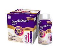 PaediaSure Shake Ready-To-Drink Bottles, 4 x 200ml, Vanilla Flavour, Supplement for Kids with 26 Vitamins & Minerals, Vitamin D, Iron & Protein, Supports Kids’ Healthy Growth & Immunity