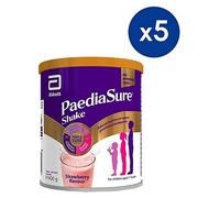 PaediaSure Shake, 400g x5 bundle, Strawberry Nutritional Supplement Multivitamin Drink for Kids
