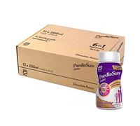 PaediaSure Shake Ready-To-Drink Bottles, 12 x 200ml, Chocolate Flavour, Supplement for Kids with 26 Vitamins & Minerals, Vitamin D, Iron & Protein, Supports Kids’ Healthy Growth & Immunity.