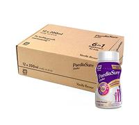 PaediaSure Shake Ready-To-Drink Bottles, 12 x 200ml, Vanilla Flavour, Supplement for Kids with 26 Vitamins & Minerals, Vitamin D, Iron & Protein, Supports Kids’ Healthy Growth & Immunity