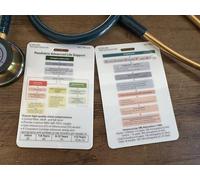 Paediatric Advanced Life Support (P-ALS) with Anaphylaxis Healthcare, Nursing, Medical Educational Pocket Card
