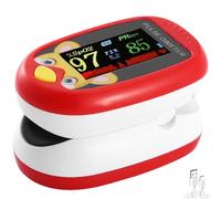 Paediatric Pulse Oximeter for Babies, Kids & Toddlers | Accurate Child Oxygen Saturation & Infant Heart Rate Reader | Safe Finger Sensor, Home Use, SpO2 Levels Monitor, LED Display (Red Oximetre)