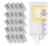Paediatric Urine Collection Bags 200ml, Baby Urine Bags Sample Collector, Made of PVC Fil for Kids Urine Collection, 20 Pcs Clear Bag
