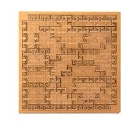 PAEFIU Fractal Tray Puzzles, Hard Difficult Wooden Jigsaw Puzzle for Adults, Creative Labyrinth Reverse Thinking Challenging, Irregular Shape Portable Puzzle, Gifts for Friends Kids Family (Style 2)