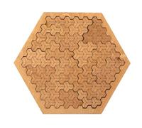 PAEFIU Fractal Tray Puzzles, Hard Difficult Wooden Jigsaw Puzzle for Adults, Creative Labyrinth Reverse Thinking Challenging, Irregular Shape Portable Puzzle, Gifts for Friends Kids Family (Style 1)