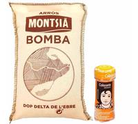 Paella Bomba Rice - Spanish Rice Arroz Bomba D.O.P Delta De Lebre 500g bag & PAELLA COLOURING 62g