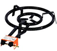 PAELLA Cooking SET: 40cm GAS BURNER Double Ring + Burner TRIPOD - UK STOCK