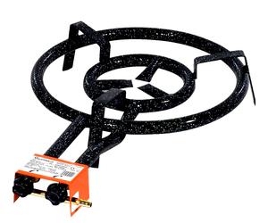 PAELLA Cooking SET: 40cm GAS BURNER Double Ring + Burner TRIPOD - UK STOCK