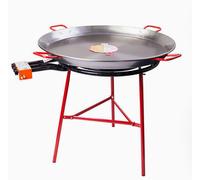 PAELLA KIT: 70cm Gas Burner + 90cm Polished Pan + Tripod+Spoon + Regulator +Hose