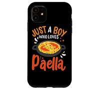 Paella Lover Just A Boy Who Loves Paella Spanish Rice Dish Case for iPhone 11