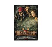 PAEVDIN Movie Poster Pirates of The Caribbean 2 Dead Man's Chest Poster Decorative Painting Canvas Wall Posters And Art Picture Print Modern Family Bedroom Decor Posters 08x12inch(20x30cm)