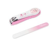PAFASON Baby Safety Nail Clipper with Nail Catcher and Baby Glass Nail File, Czech Float Glass, Stainless Steel, Ideal Shower Gift for Young Children, Infant, Newborns, Babies,Toddlers