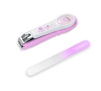 PAFASON Baby Safety Nail Clipper with Nail Catcher and Baby Glass Nail File, Czech Float Glass, Stainless Steel, Ideal Shower Gift for Young Children, Infant, Newborns, Babies,Toddlers