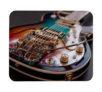 PAFEFO Cool Electric Guitar Mouse Pad for Laptop Wireless Mouse Home Office Travel, Portable & Washable