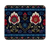 PAFEFO Motifs African boho paisley Floral (24) Mouse Pad, Personality Design Rubber Base for Office Decor for Laptop, Computers