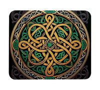 PAFEFO Square Mouse Pad Celtic National Art Ornament, Personalized Washable Custom Mouse Mat Design, Non-Slip Rubber Base Computer Mouse Pads for Wireless Mouse Office School College