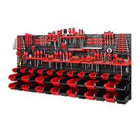 PAFEN Storage System, 780 x 1728 mm, Stacking Boxes, Wall Shelf, 20 Holders, Storage Boxes, 50 Boxes, 6 Compartments