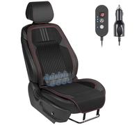 Paffenery - 1 x Cooling Car Seat Cover 12V-24V Cooled Seat Cover for Car SUV Truck Universal Fit Sport Black