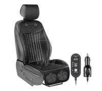 Paffenery 2025 Upgraded Cooling Car Seat Cover Front Seat, 12V-24V Ventilated Cooling Car Seat Cushion, Cooled Seat Cover for Car SUV Truck Universal Fit, Fashion Black