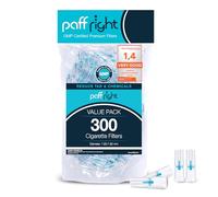 Paffright 300 Cigarette Filters Tips for Regular and King Size, Smart Tar Filters for Cigarettes, 300 Plastic Compatible with 8mm Mouthpiece for Smoking