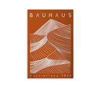 PAFIM Bauhaus Burnt Orange Minimalist Canvas Art Print Office Family Bedroom Decorative Posters Gift Wall Decor Poster 12x18inch(30x45cm) Unframe