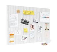 PAG-Mass Felt Bulletin Board Wall Tiles with Removable Adhesive,90×60cm Vision Board Kit for Wall Decorative,Notice Memos Pin Board for Home Office Kitchen,6 Pack-Light Grey