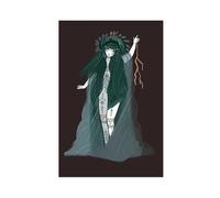 Pagan Bohemian Witchcraft Folk Art Canvas Poster Wall Art Decor Print Picture Paintings for Living Room Bedroom Decoration 24x36inch(60x90cm)