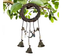 Pagan Door Chimes, Cleansing Energy for Home, Decorative Hanging Bells, Vintage Style Blessing, Warding Off Negativity, Sacred Altar Supplies, Holiday Halloween Front Porch Backyard