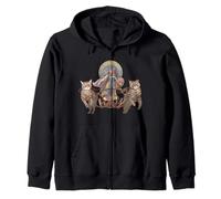 Pagan Norse Mythology Viking Goddess Freya Freyja Witch Zip Hoodie