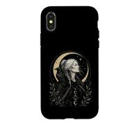 Pagan Triple Goddess Crone Raven Energy Wise Unbothered Tee Case for iPhone X/XS