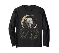 Pagan Triple Goddess Crone Raven Energy Wise Unbothered Tee Long Sleeve T-Shirt