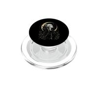 Pagan Triple Goddess Crone Raven Energy Wise Unbothered Tee PopSockets PopGrip for MagSafe