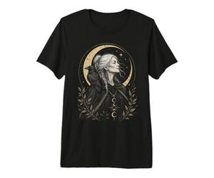 Pagan Triple Goddess Crone Raven Energy Wise Unbothered Tee Premium T-Shirt