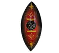 Pagan Triquetra Enamel Incense Bowl Aluminum Red Black