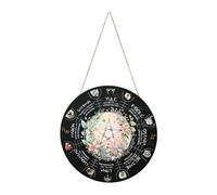 Pagan Wheel of the Year Calendar - Handmade Wooden Wiccа Door Sign & Witch Calendar for Wall Decor | 12 Inch Wheel of the Year Sign, Norse Pagan Decor,Gift for Friends & Family