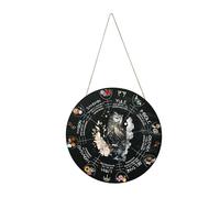 Pagan Wheel Of The Year Calendar,Norse Pagan Sign Wood Engraved Board | Wicca Door Sign Wall Decor, Pagan Witch Sign Celestial Sign Yule Altar for Christmas Decor