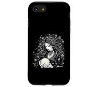Pagan Wiccan Woman Crystal Ball Floral Wicca Case for iPhone SE (2020) / 7/8
