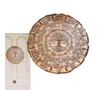 Pagan Witch Sign Sabbats Pagan Wiccan Yule Altar World Tree | Tree Calendar World Tree Wheel Of The Year Vintage Handmade Celestial Sabbats Pagan Wiccan Witch Holidays Yule Altar Sign