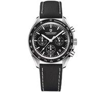 Pagani Design 1701 Men's Watch White Dial Men's Quartz Chronograph Japan VK63 Movement Stainless Steel Bracelet 100M Water Resistant Sport Watch.